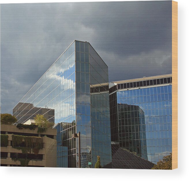 Baltimore Wood Print featuring the photograph Baltimore Reflections by Karen Harrison Brown