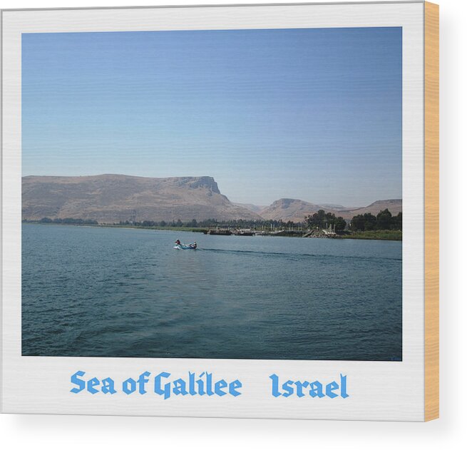 Sea Of Galilee Wood Print featuring the photograph Sea of Galilee Israel by John Shiron