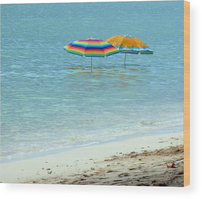 Beach Wood Print featuring the photograph The Perfect Beach Tobago by Karin Dawn Kelshall- Best