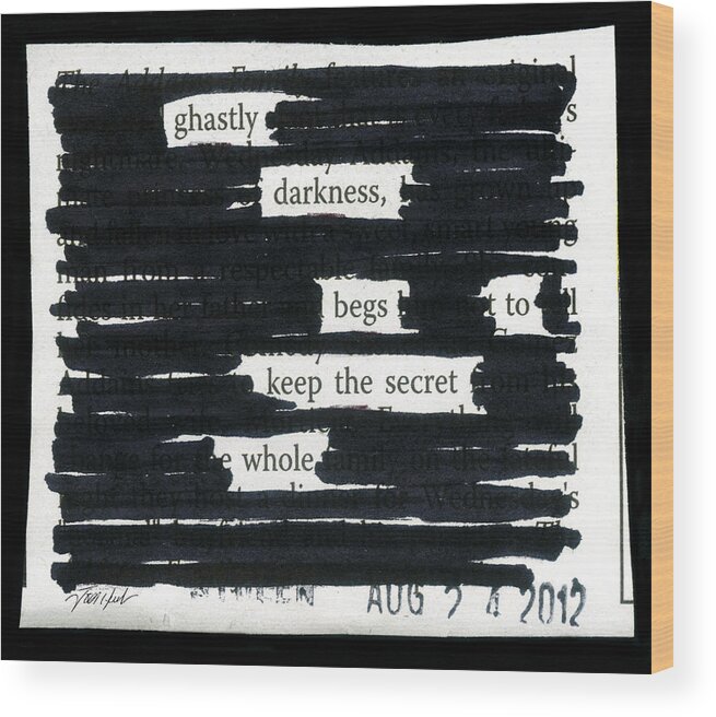 Poem Wood Print featuring the photograph The Secret by Jodi Hersh