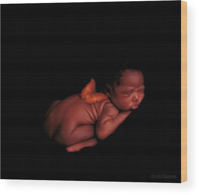 Baby Wood Print featuring the photograph Kwasi by Anne Geddes