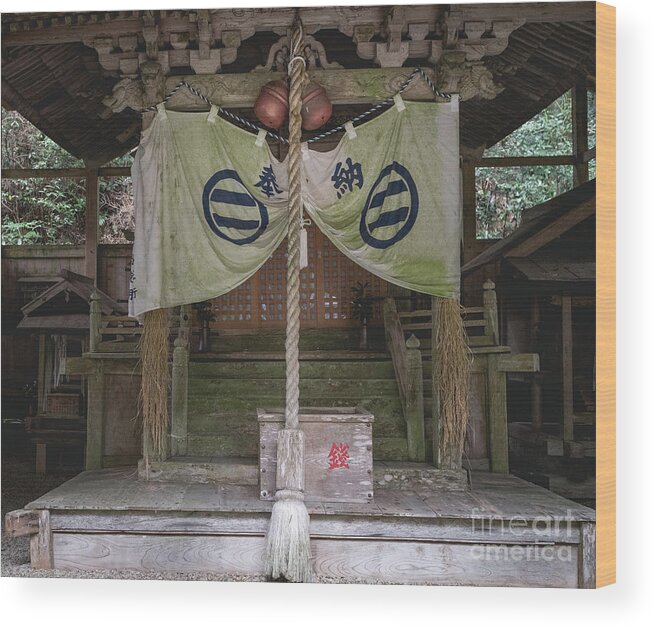 Shrine Wood Print featuring the photograph Forrest Shrine, Japan by Perry Rodriguez