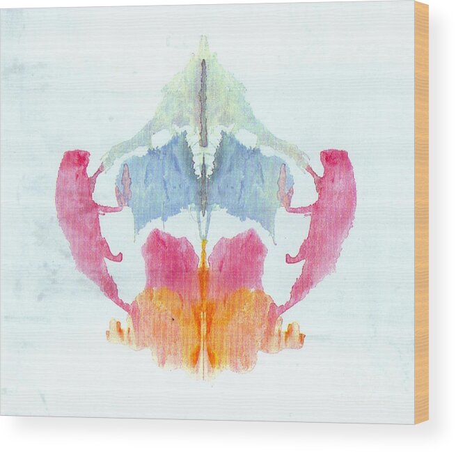 Science Wood Print featuring the photograph Rorschach Test Card No. 8 #3 by Science Source