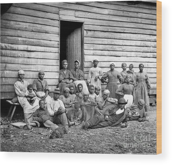 1860s Wood Print featuring the photograph Civil War: Freed Slaves by Granger
