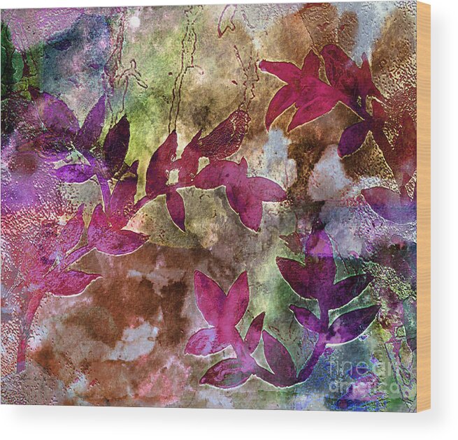 Abstract Wood Print featuring the painting D231116 by Mas Art Studio