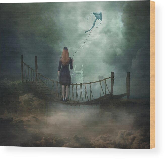 Creative Edit Wood Print featuring the photograph Follow Your Dream .. by Nataliorion