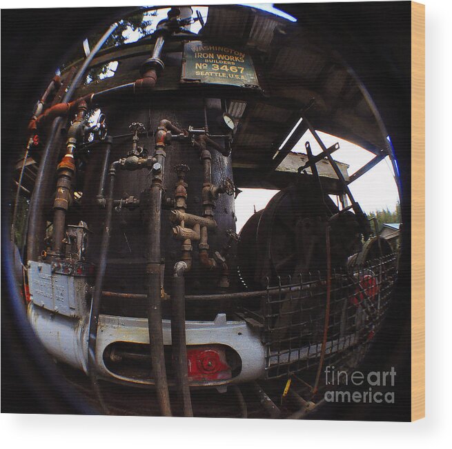 Clay Wood Print featuring the photograph Hydraulic-Mechanical Managerie by Clayton Bruster