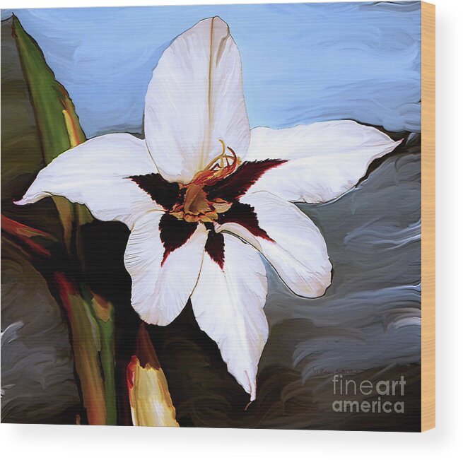 Fine Art Print Wood Print featuring the painting Lily I by Patricia Griffin Brett