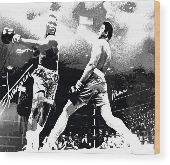 Mohamed Ali Wood Print featuring the photograph Mohamed Ali Float Like A Butterfly by Saundra Myles