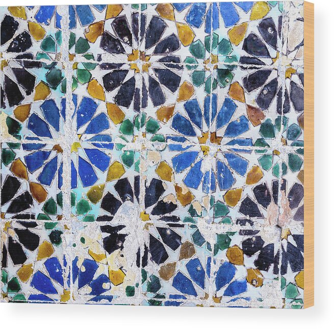 Portugal Wood Print featuring the photograph Portuguese Tiles by Marion McCristall