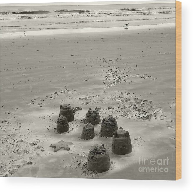 Sand Wood Print featuring the photograph Sand Fun by Raymond Earley