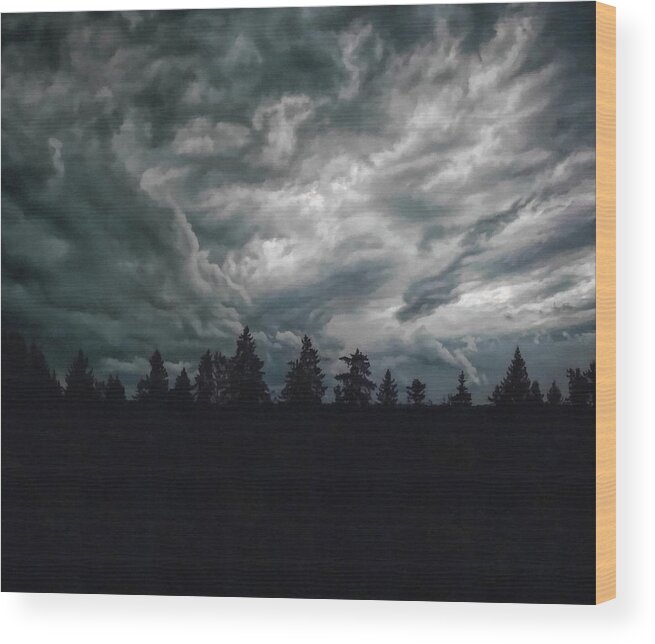 Wild Wood Print featuring the photograph They're Coming by Andrea Kollo