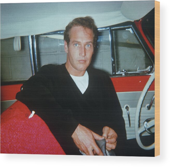 Car Wood Print featuring the photograph Paul Newman #1 by Art Zelin