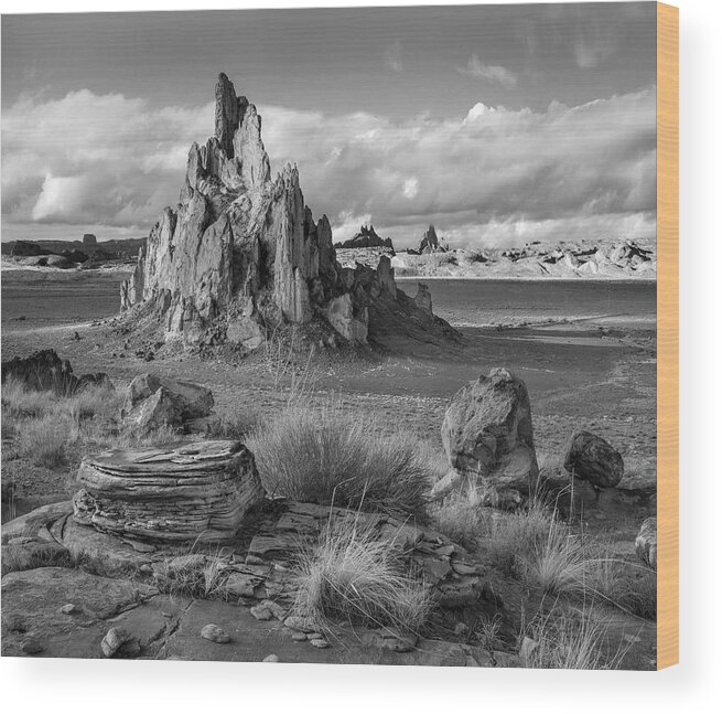 Disk1216 Wood Print featuring the photograph Church Rock, Monument Valley, Arizona #3 by Tim Fitzharris