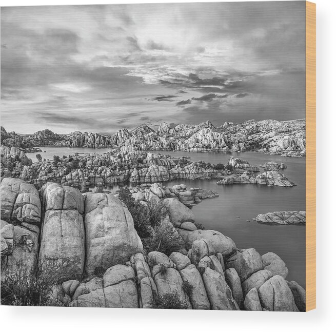 Disk1216 Wood Print featuring the photograph Granite Dells, Watson Lake #3 by Tim Fitzharris