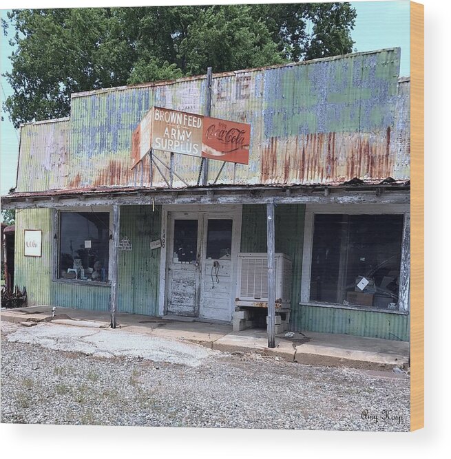 Old Store Wood Print featuring the photograph Old Timey Store by Amy Hosp