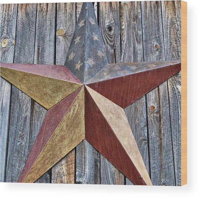 Barn Wood Print featuring the photograph Patriotic Colors by JAMART Photography