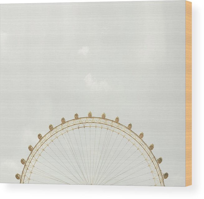 Built Structure Wood Print featuring the photograph The London Eye by Tim Robberts