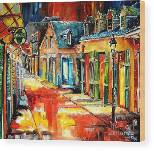 New Orleans Wood Print featuring the painting Toulouse Street, New Orleans by Diane Millsap
