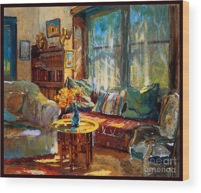 Cooper Wood Print featuring the painting Cottage Interior by Colin Campbell Cooper