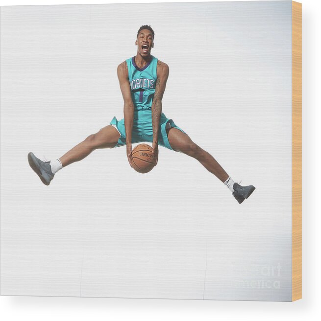 Nba Pro Basketball Wood Print featuring the photograph Malik Monk by Nathaniel S. Butler