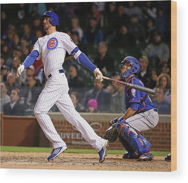People Wood Print featuring the photograph Kris Bryant #4 by Jonathan Daniel