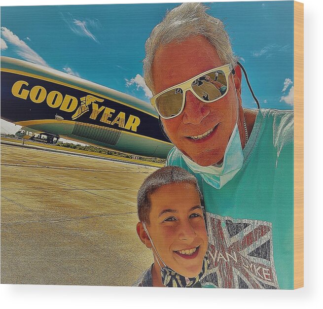 Flying Machines Wood Print featuring the photograph Aviators by John Anderson