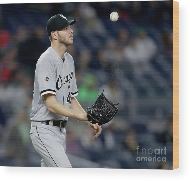 Three Quarter Length Wood Print featuring the photograph Chris Sale by Elsa
