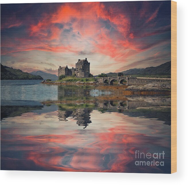 Scotland Wood Print featuring the photograph Eileann Donan Castle Scotland by Jack Torcello