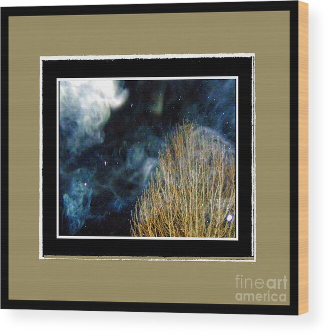  Wood Print featuring the photograph Frosty Night by Shirley Moravec