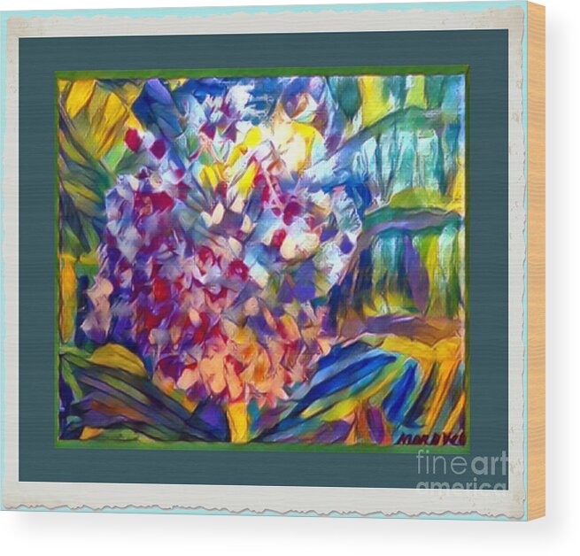  Wood Print featuring the photograph Milkweed Painting by Shirley Moravec
