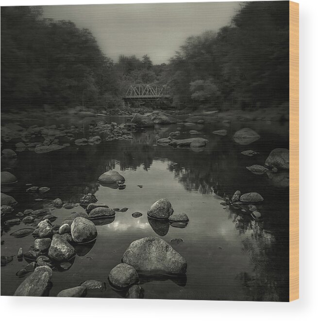 Bridge Wood Print featuring the photograph Silent Structure by Jerry LoFaro