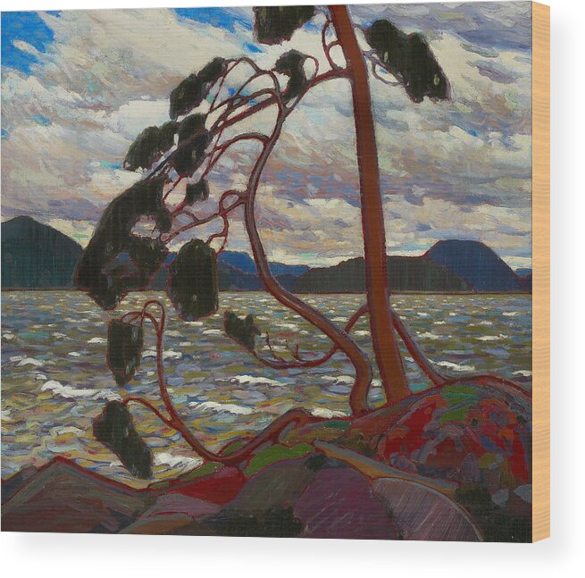 20th Century Art Wood Print featuring the painting The West Wind, 1916-1917 by Tom Thomson