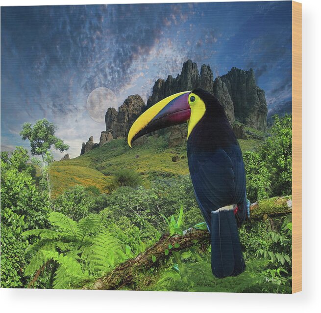 Toucan Wood Print featuring the photograph Toucan Moon by Russ Harris