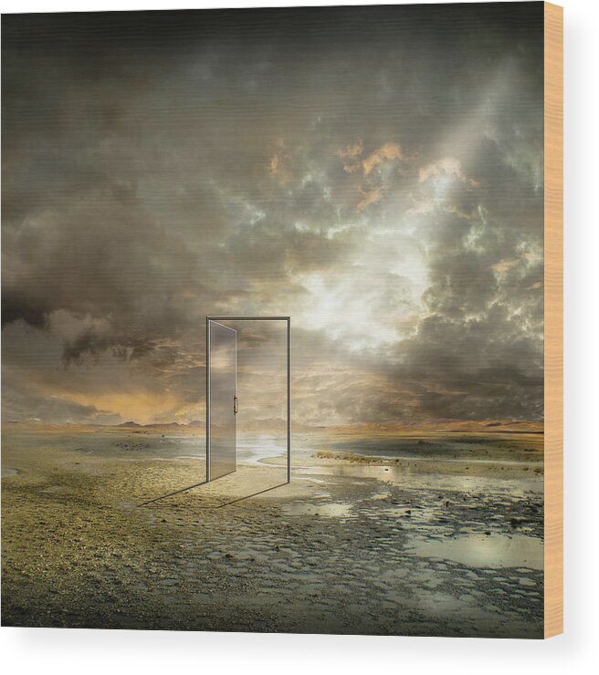Surreal Wood Print featuring the photograph | Behind The Reality | by Franziskus Pfleghart