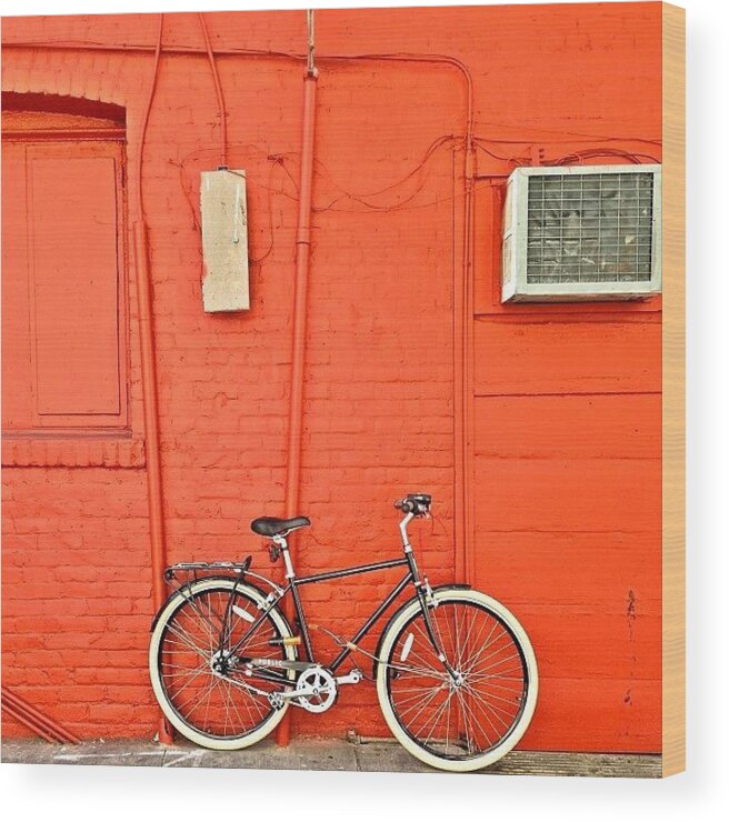 Windowsbegone Wood Print featuring the photograph Bike by Julie Gebhardt