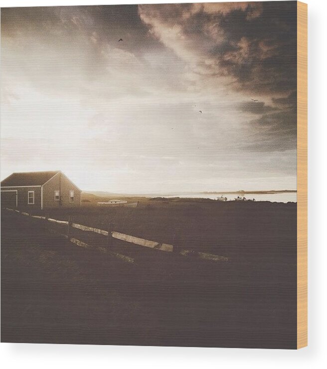 Ic_hipsta Wood Print featuring the photograph Dusk On The Harbor #1 by Natasha Marco