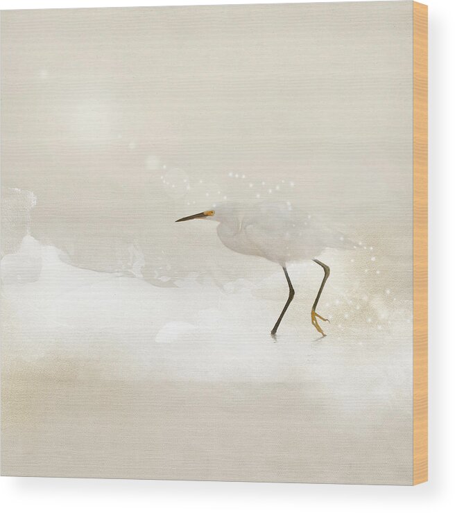 Bird Wood Print featuring the photograph Incidental Dance by Karen Lynch