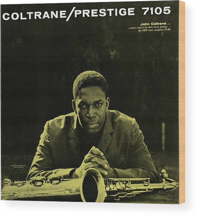 Jazz Wood Print featuring the digital art John Coltrane - Coltrane by Concord Music Group