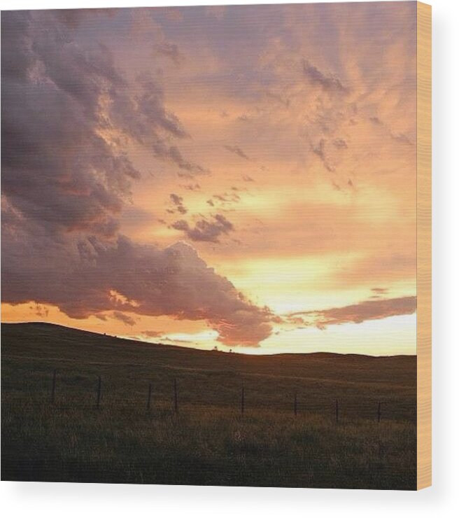  Wood Print featuring the photograph South Dakota Skies #1 by Chris Rookus