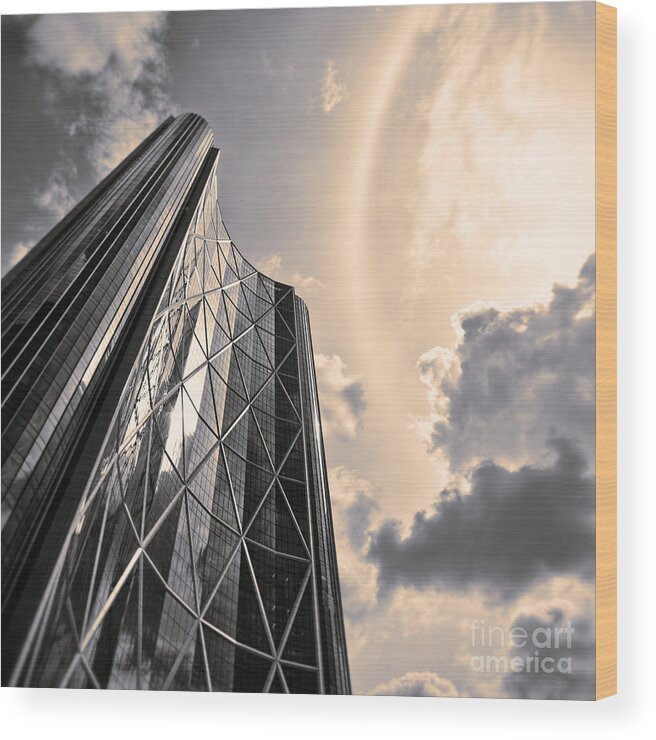 Glass Wood Print featuring the photograph Sunbow Over The Bow #1 by Royce Howland
