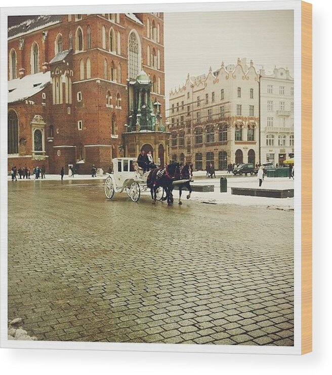 Igersrussia Wood Print featuring the photograph Walking On A Rainy Krakow 13.03.2013 #13 by Grigorii Arzhanykh