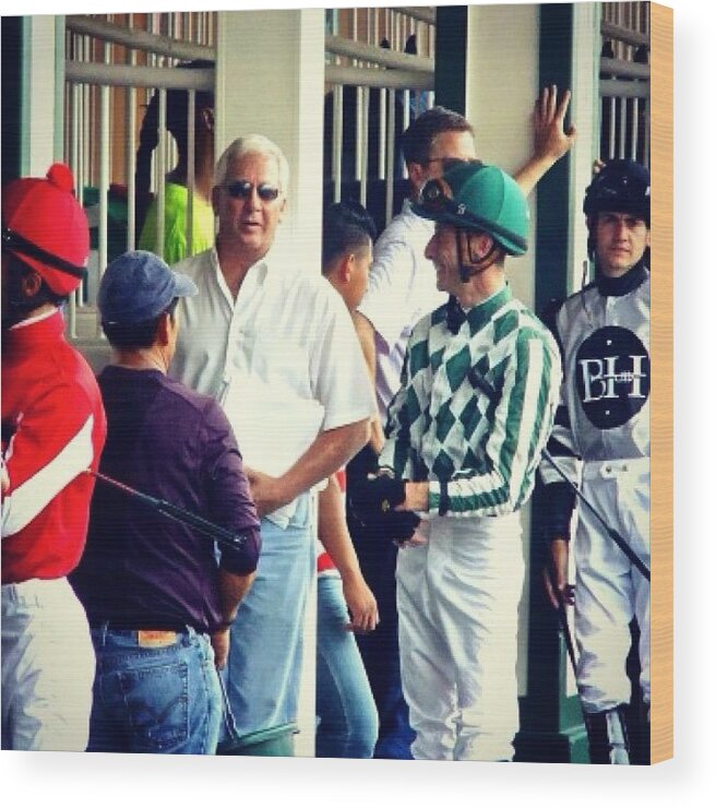 Churchill Downs Wood Print featuring the photograph A Day At The Races #2 by Shannon Yeaton
