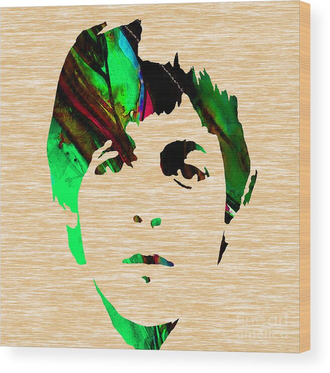 Paul Mccartney Art Wood Print featuring the mixed media Paul McCartney Collection #19 by Marvin Blaine