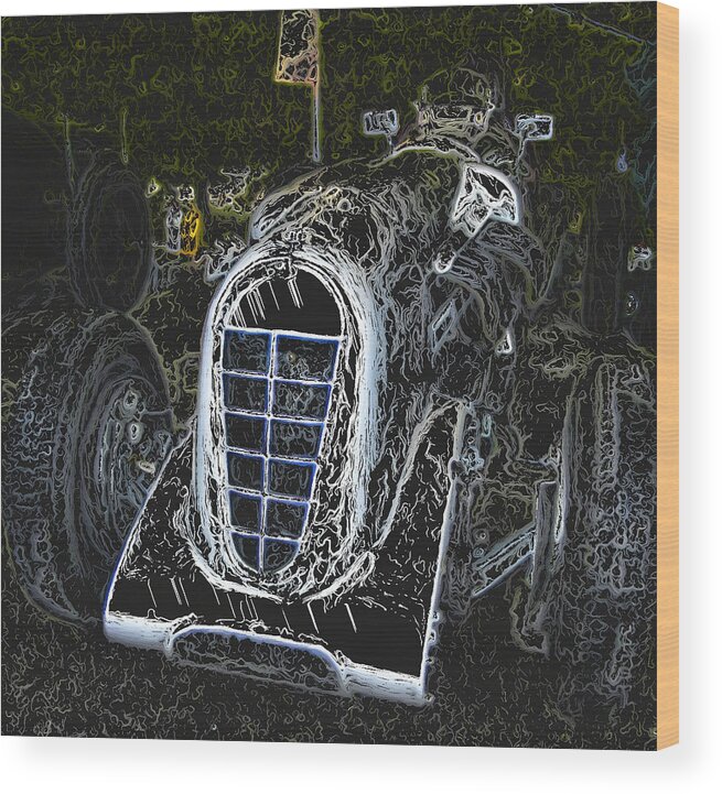 Bentley Wood Print featuring the digital art 1935 Bentley Jackson Special 2 by John Colley