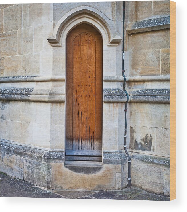 Access Wood Print featuring the photograph Old door #2 by Tom Gowanlock