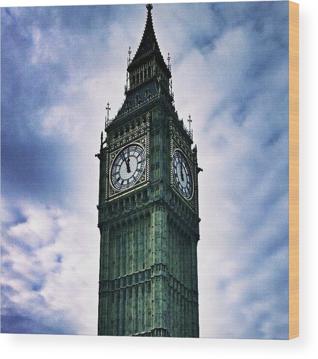 Tagstagramers Wood Print featuring the photograph Big Ben!! #3 by Chris Drake