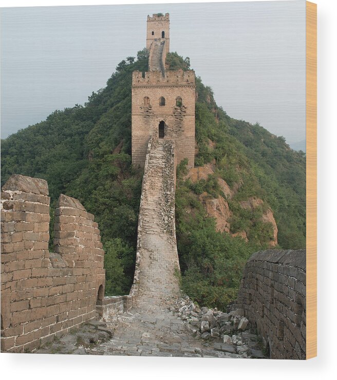 Arch Wood Print featuring the photograph The Great Wall Of China #3 by Keith Levit / Design Pics