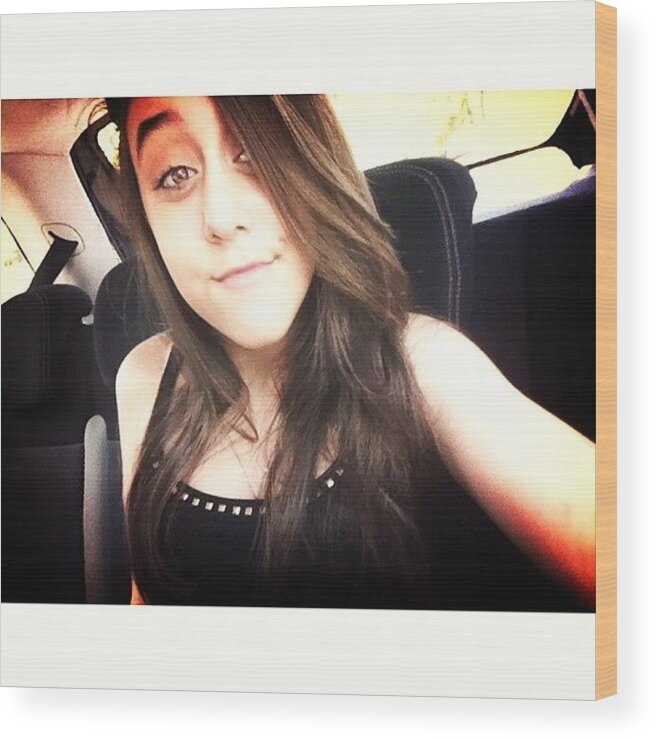 Love Wood Print featuring the photograph #instasize #me #girl #cool #coolest #4 by Mayara Monteiro