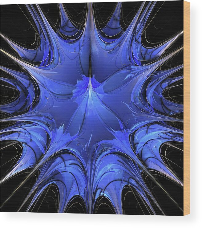 3-dimensional Wood Print featuring the photograph 3d Fractal #6 by Laguna Design/science Photo Library